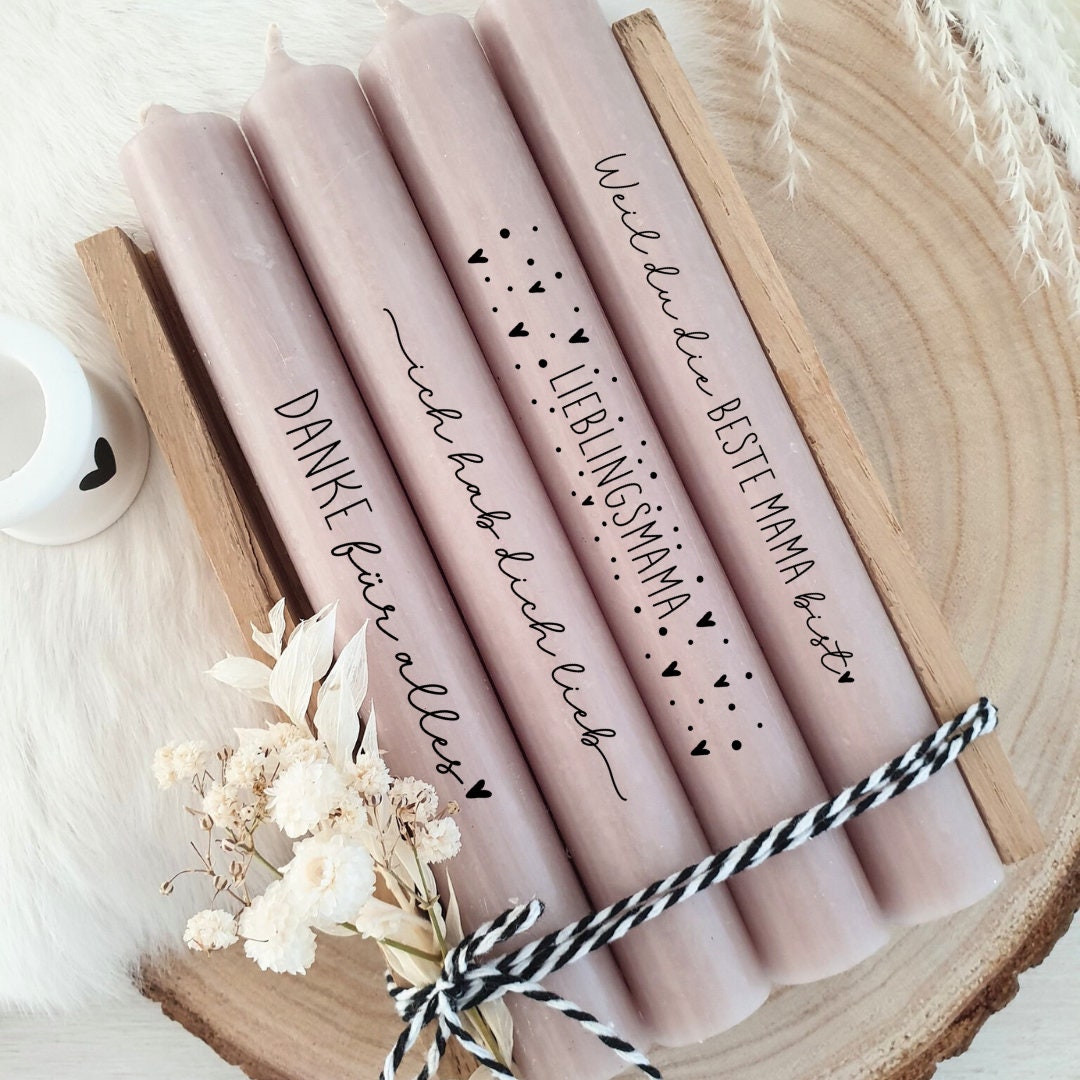 Modello PDF Festa della Mamma tatuaggio candela adesivo candela design candele mamma la migliore mamma preferita grazie ti amo tutto il meglio del mondo migliore mamma - Italia