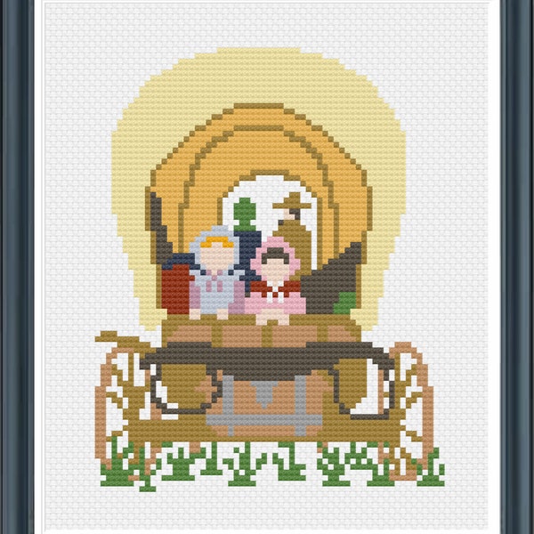 Little House on the Prairie Cross-Stitch PDF Pattern