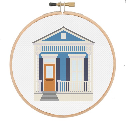 New Orleans Cross Stitch Pattern Little City Cross Stitch Etsy