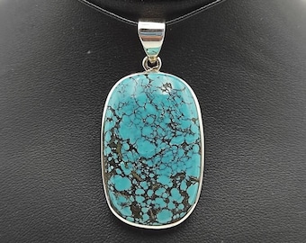 Natural Tibetan Turquoise pendant silver