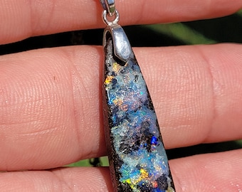 Pendentif Opale Boulder Naturelle D'Australie (Yowah) - 7,31g - 36,55 Carats - Neuf Sans Emballage