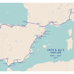 Vluchtroutekaart - Reisroute - Gepersonaliseerde vakantiekaart - Boottocht, vliegtuigreis, wandelpad, vakantie, autoroute [DIGITAL KAART]