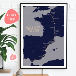Personalisierte Reise Karte, Landkarte, Abenteuer, Landkarte, Reise Karte, Wand Kunst, Landkarte, Jungen Zimmer, Road Trip, INDIVIDUALISIERUNG