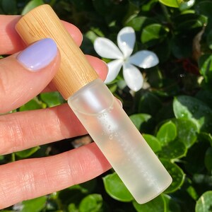 Empty Frosted Glass Mascara Tube 8ml Bottle Spoolie Wand Bamboo Sustainable Green Beauty Eco Reusable Clean Beauty Extensions Eyelashes image 7