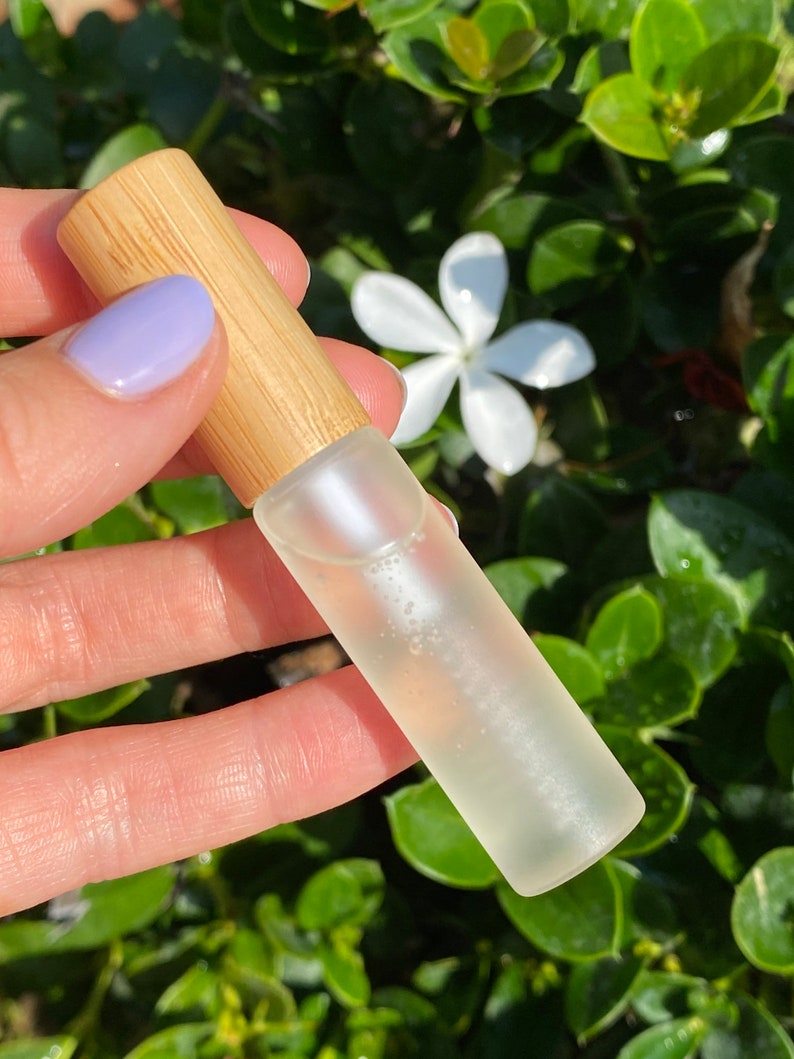 Empty Frosted Glass Mascara Tube 8ml Bottle Spoolie Wand Bamboo Sustainable Green Beauty Eco Reusable Clean Beauty Extensions Eyelashes image 7