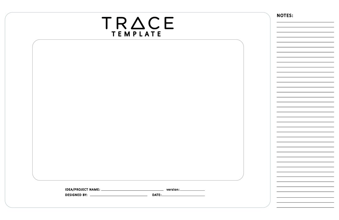 Shaper Trace Paper Template print on Standard 11 X 17 Etsy