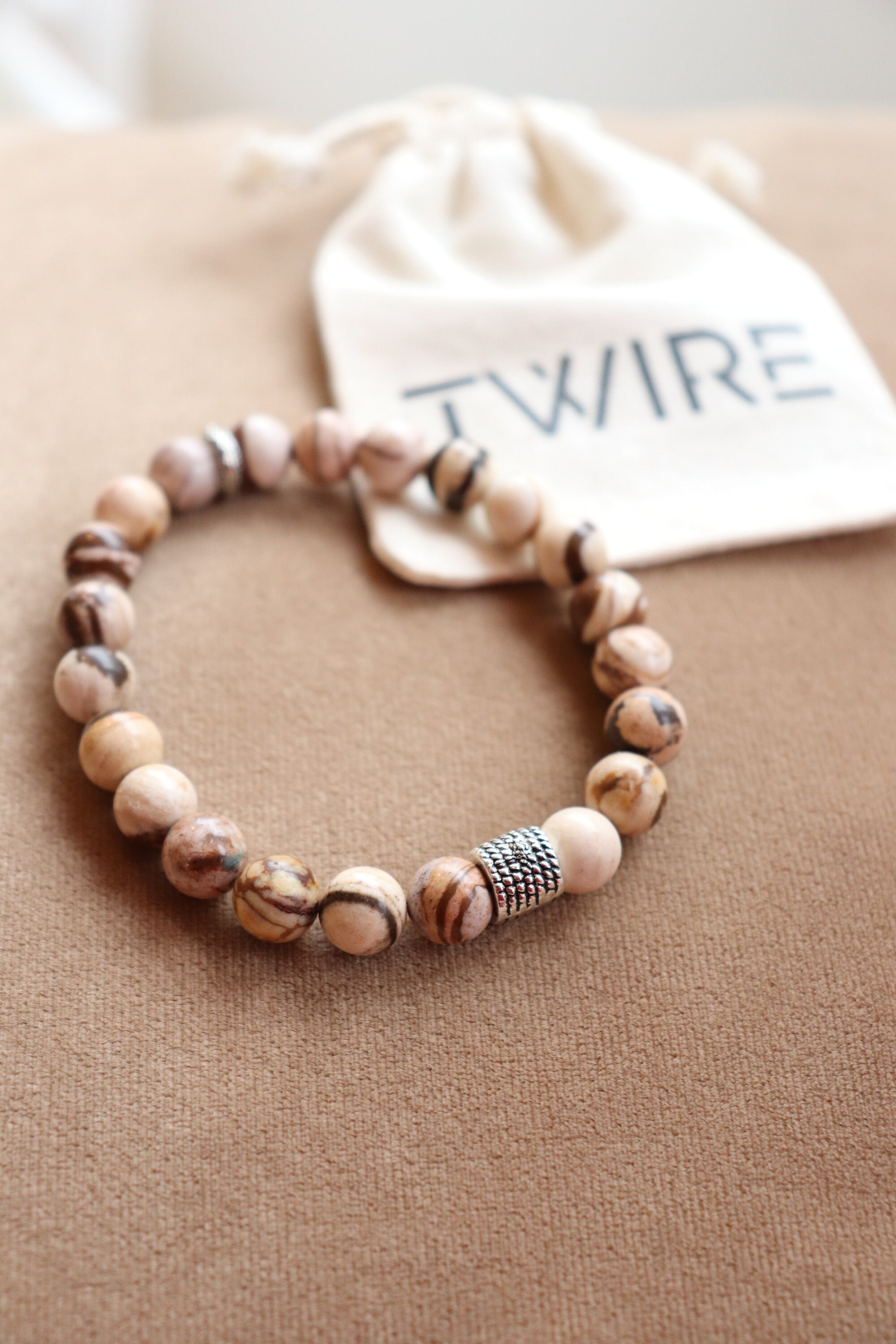 Brown Jasper Bracelet Gemstone Bracelet Etsy