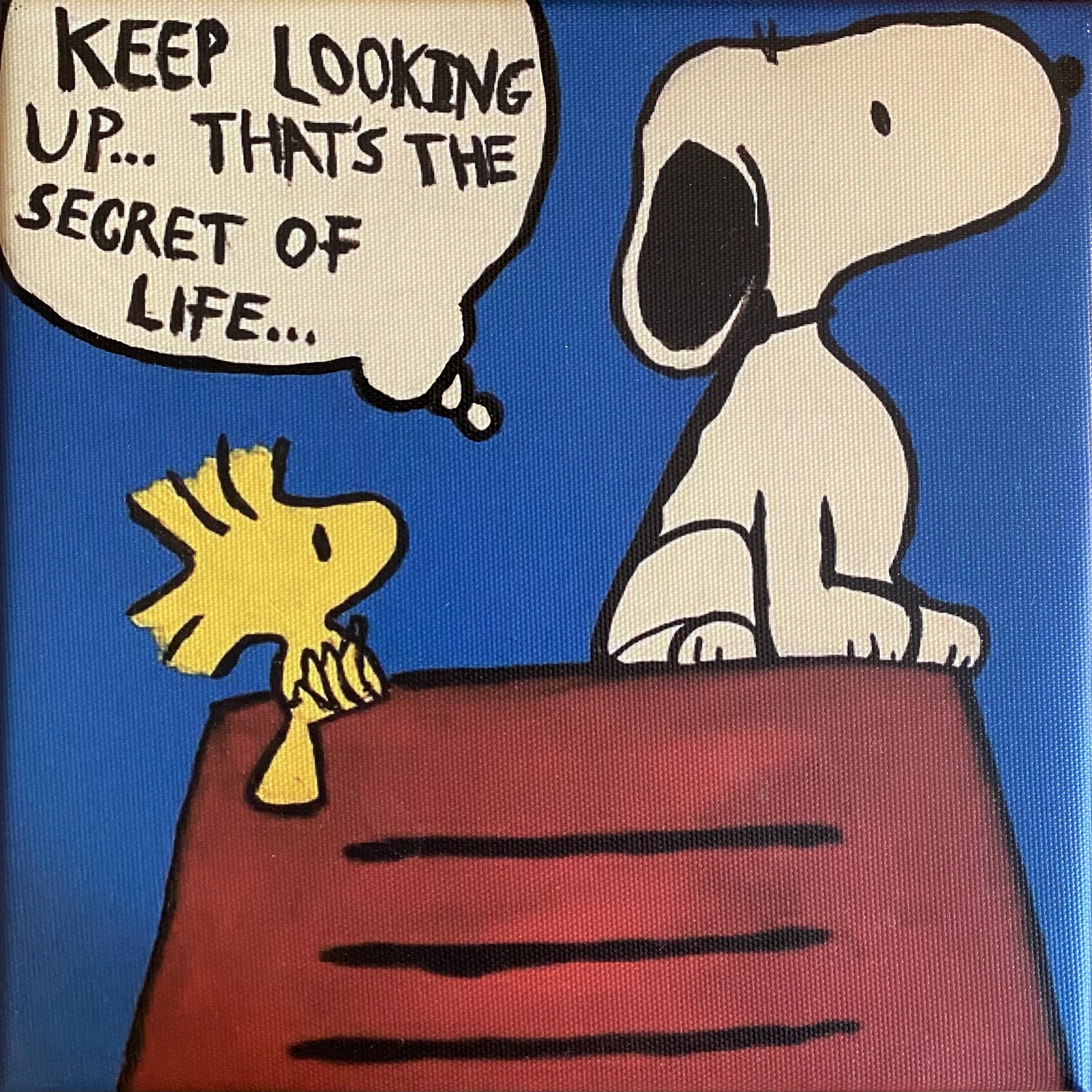 CANVAS PRINT Snoopy Art Print Print Of Original Painting Etsy