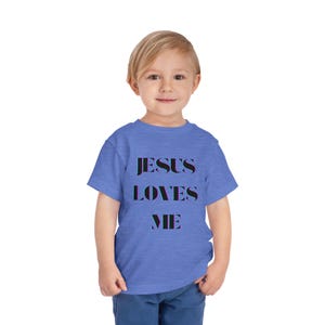 Jesus Loves Me Toddler Christian T-Shirt, 100% cotton, Baby Shirt, Christian Apparel