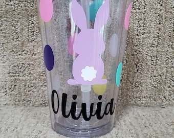 Holographic personalized kids Easter cups