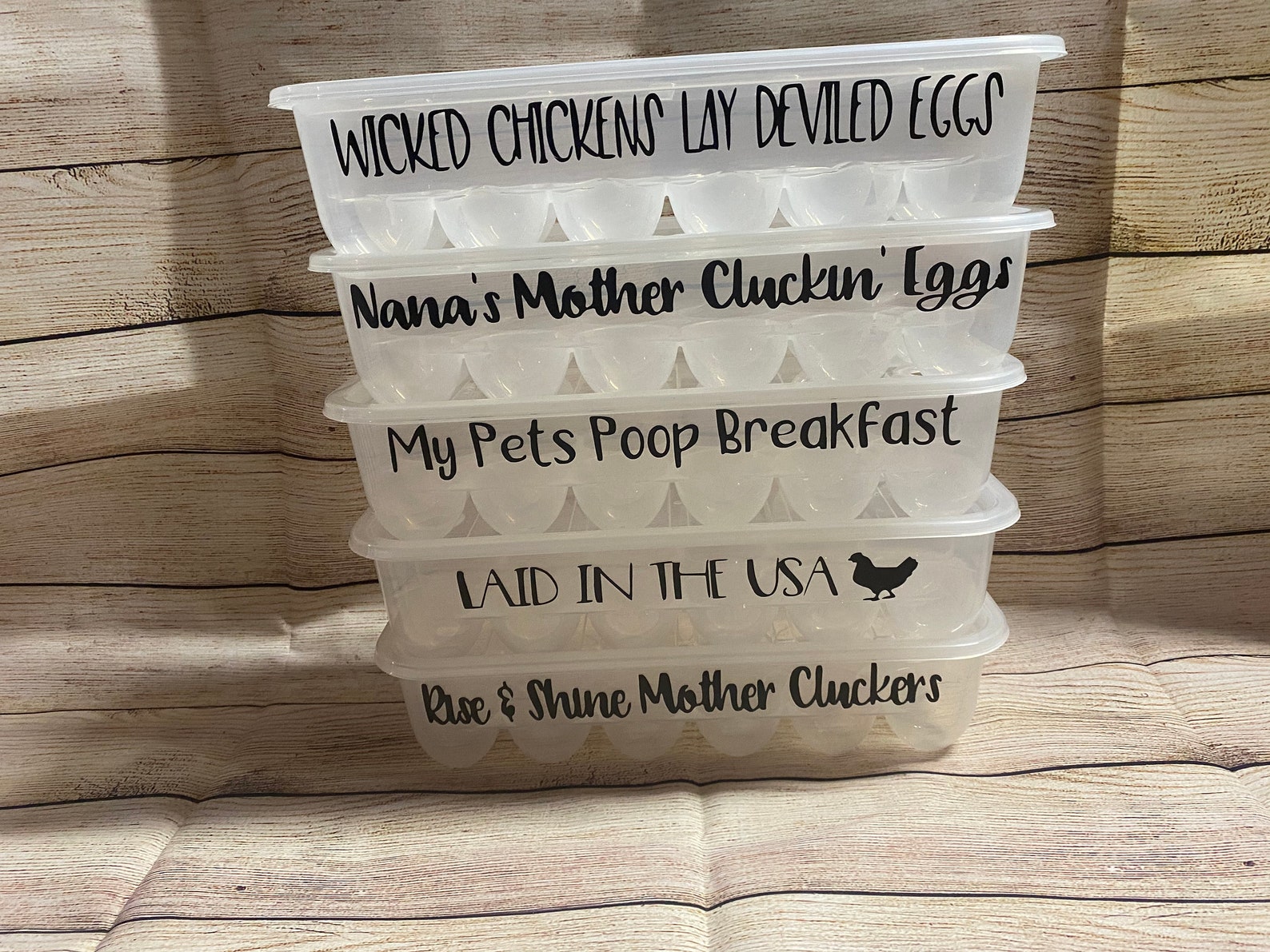 Reusable egg cartons funny sayings egg cartons chicken Etsy