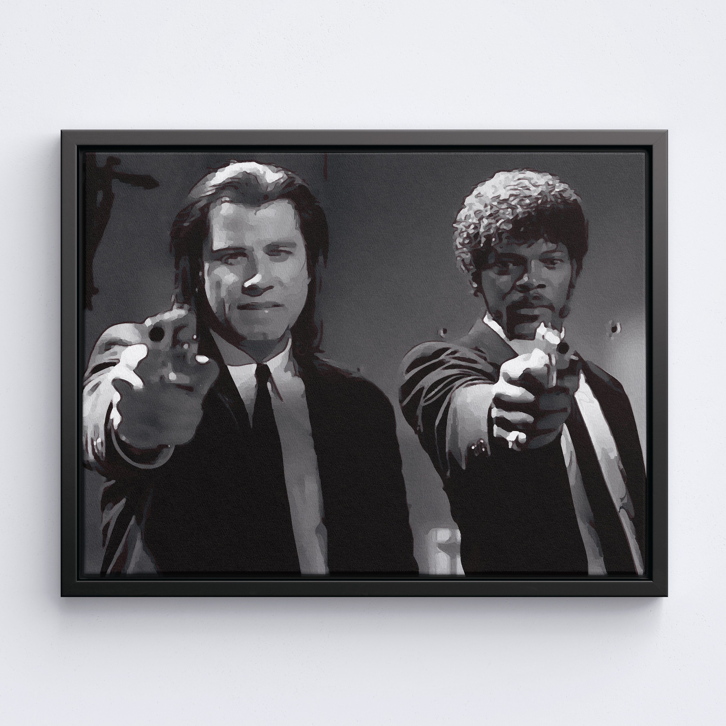 Pulp Fiction Vincent and Jules fine art black and white Etsy