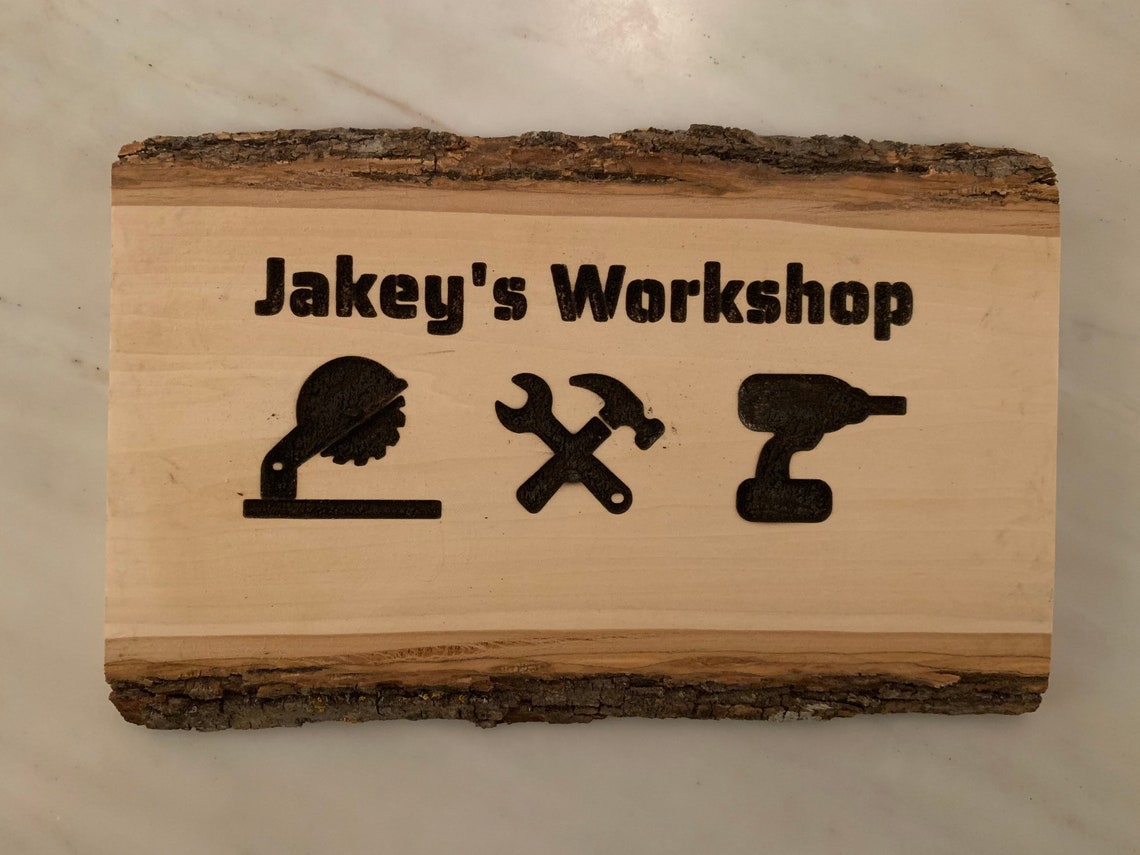 Rustic Wood Custom Laser Cut Sign Etsy
