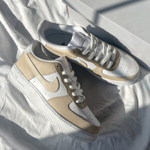 Custom Neutral Beige Nike Air Force 1 