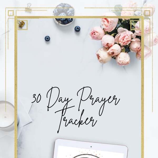30 Day Prayer Tracker Printable
