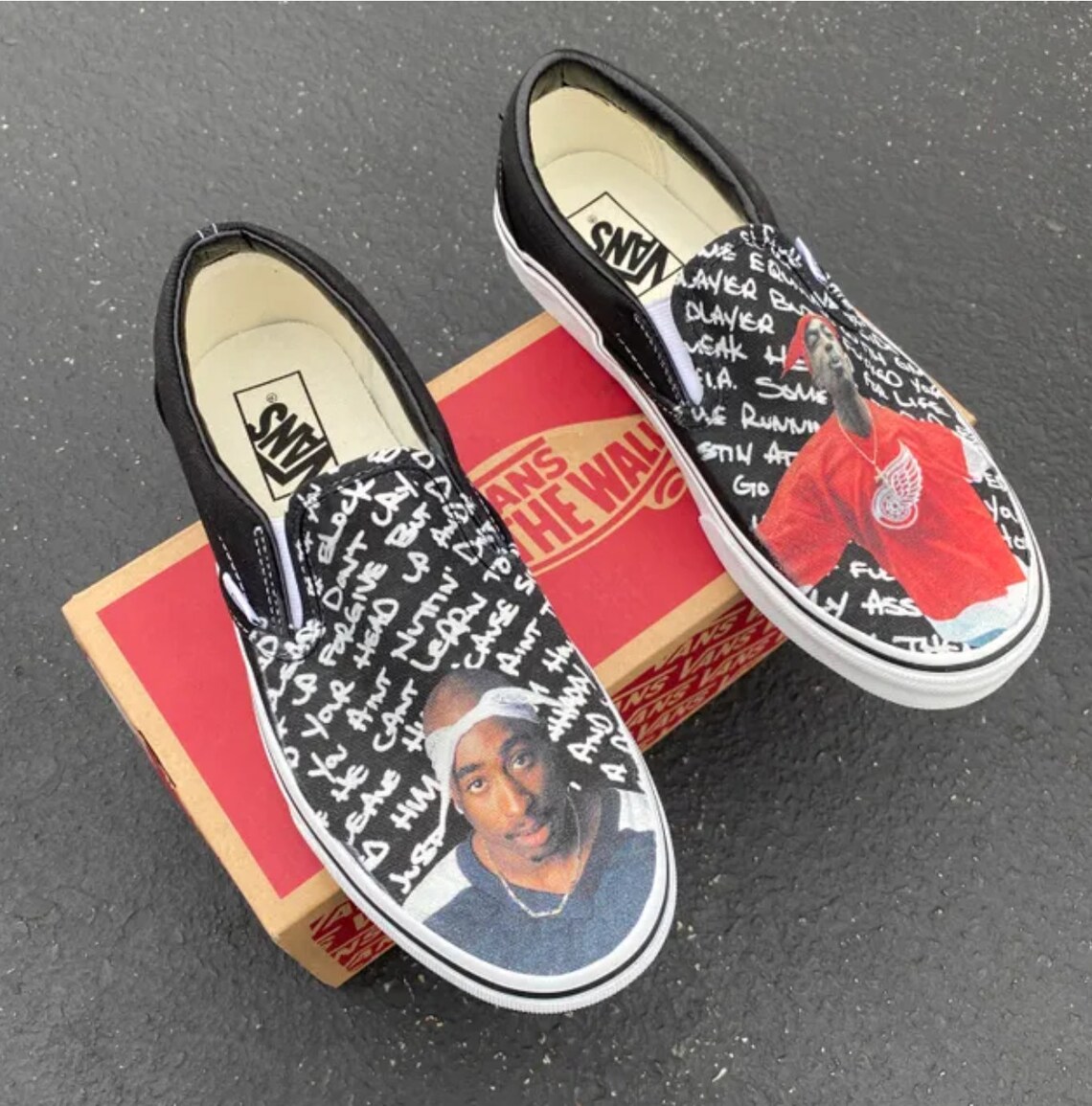 Mac Miller Custom Sneakers Slip On Vans | Etsy