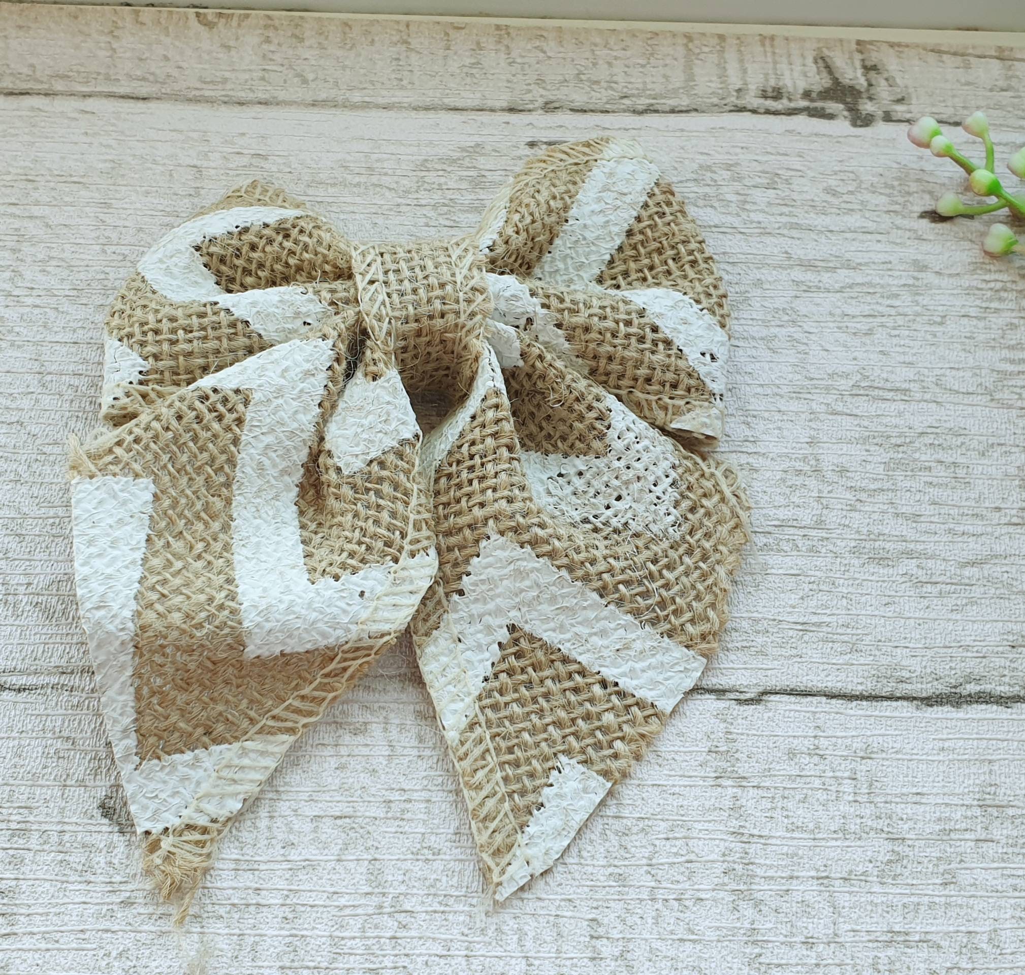 Natural Faux Burlap Ribbon With White Cotton Lace ,1m, 50mm or 60mm Wide  Jute Hessian 
