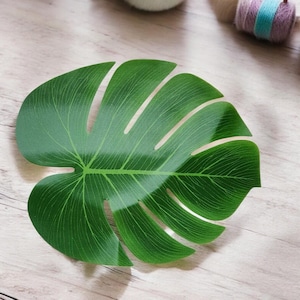 6 teile / los Großes Gefälschtes Tropisches Palmenblatt, Künstliche Palmenblätter, Tropische Grünpflanze, Sommerfest, Hochzeit, Dekoration