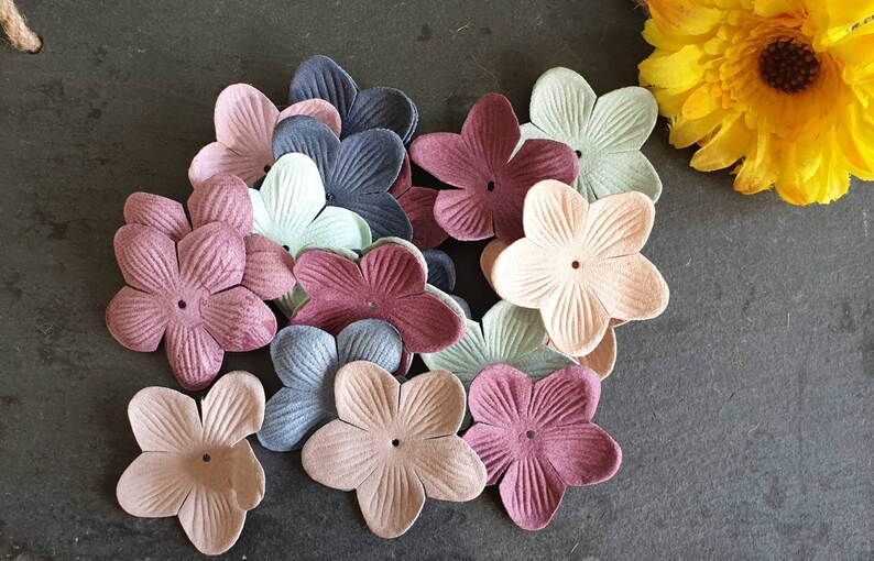 30 pcslot Fabric Artificial Flowers Craft Fake Flower Supplies Wedding Decor- Scrapbooking