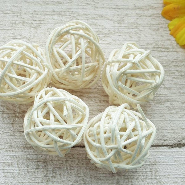 Rattan Balls Etsy