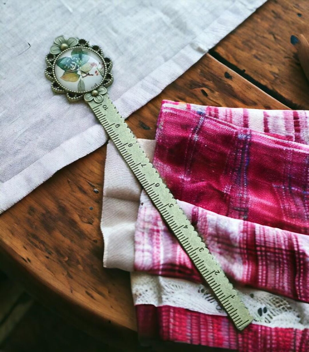 Retro Metal Ruler – Multi-functional Needlework & Sewing Tool – Vintage ...