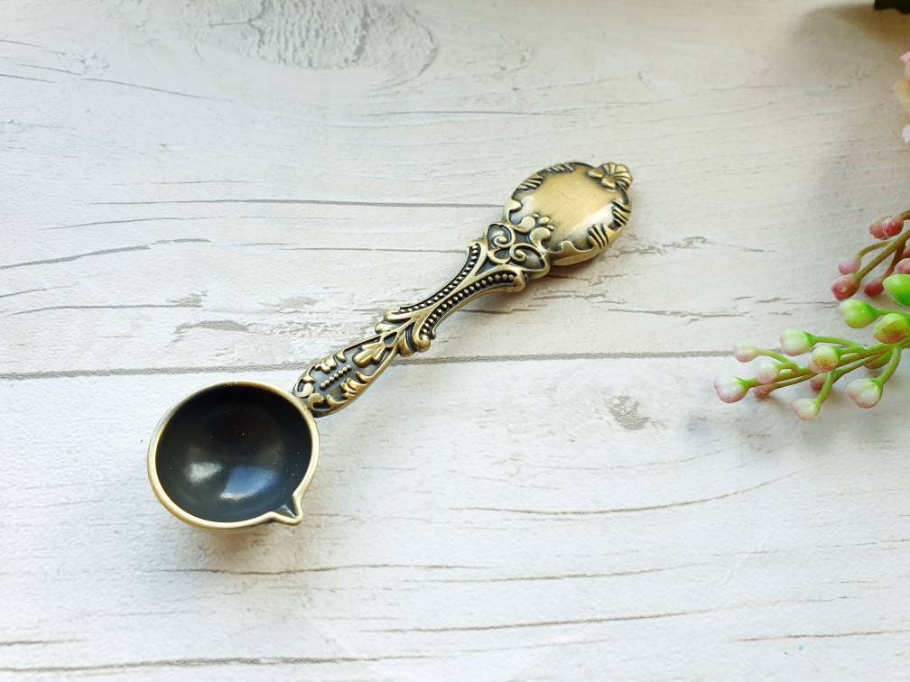 Large Handmade Wax Seal Spoon, Sealing Wax Spoon, Wax Melt Spoon, Wax  Sealing Stamp, Wax Stamps, Wax Seal Supplies 