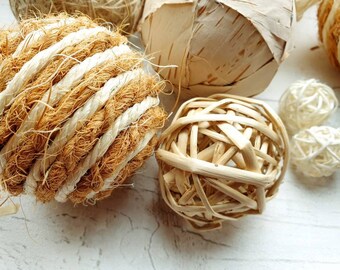 100-Pack Colorful Rattan Balls (3cm) – Bulk Party Decor, Kindergarten Crafts, Garland Making