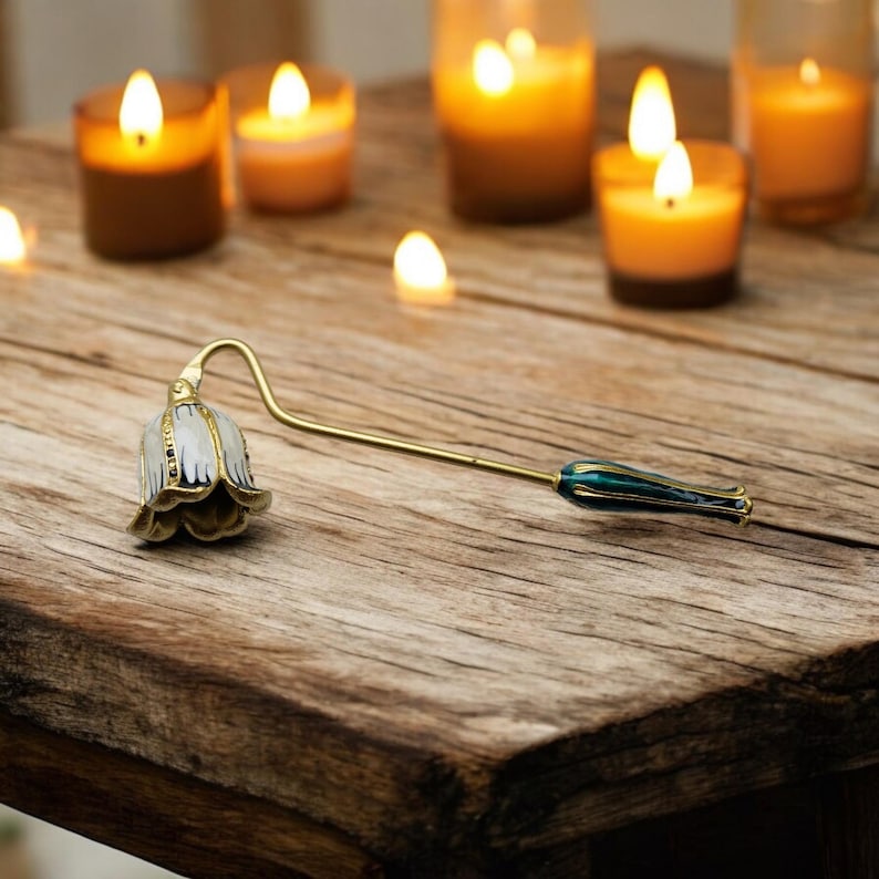 Elegant candle snuffer extinguisher decor