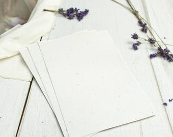 25 Basil Seed Paper Sheets: A4 Plantable Paper for Wedding Invites