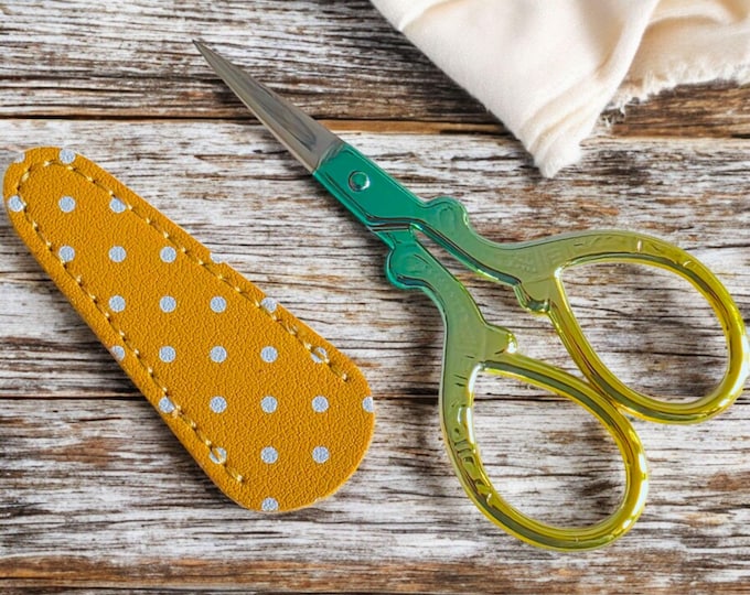 Retro Style Sewing Scissors With Sheath Cover- Travel Sewing Scissors ...