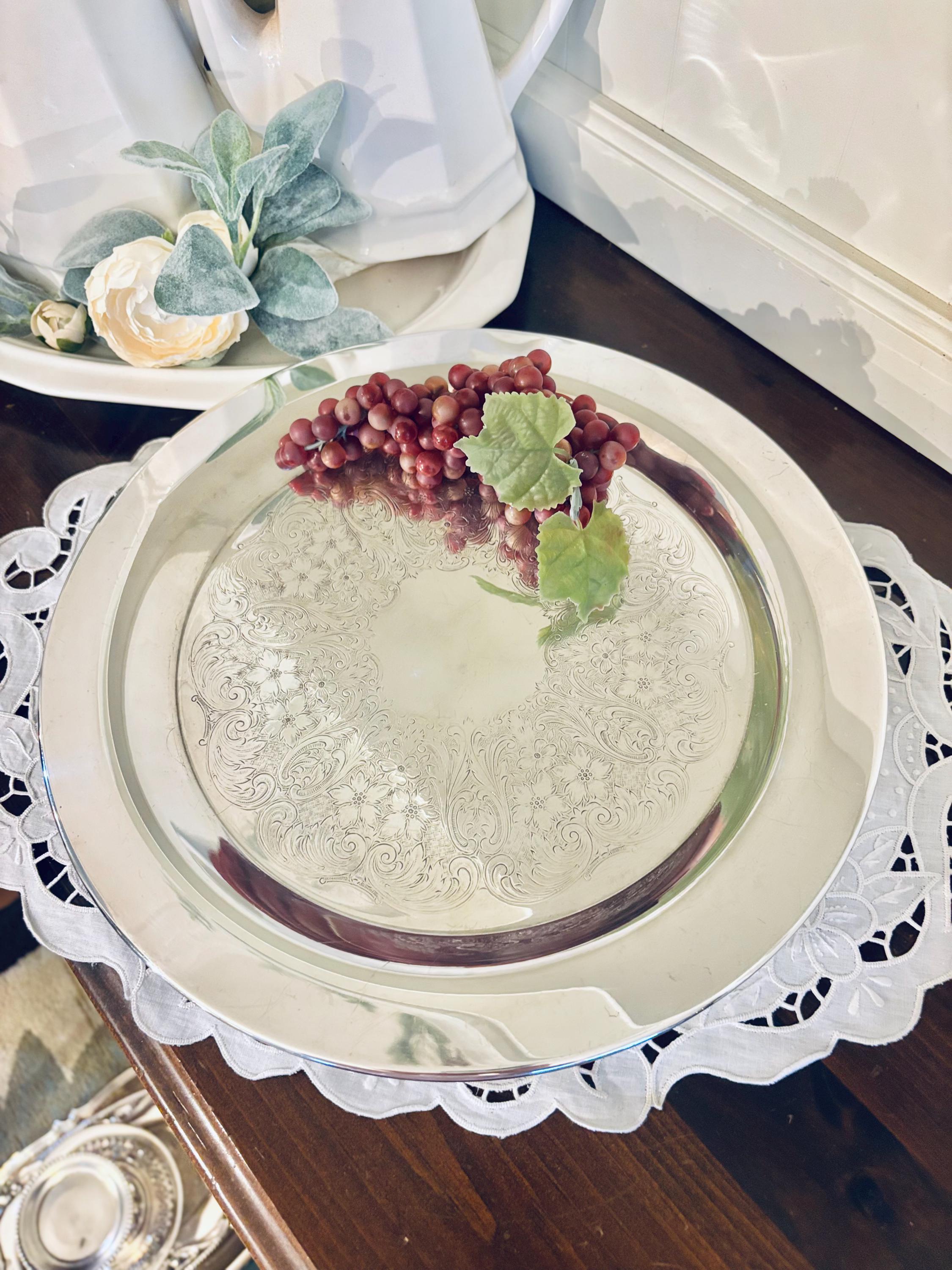 Poole Silver Tray - Etsy