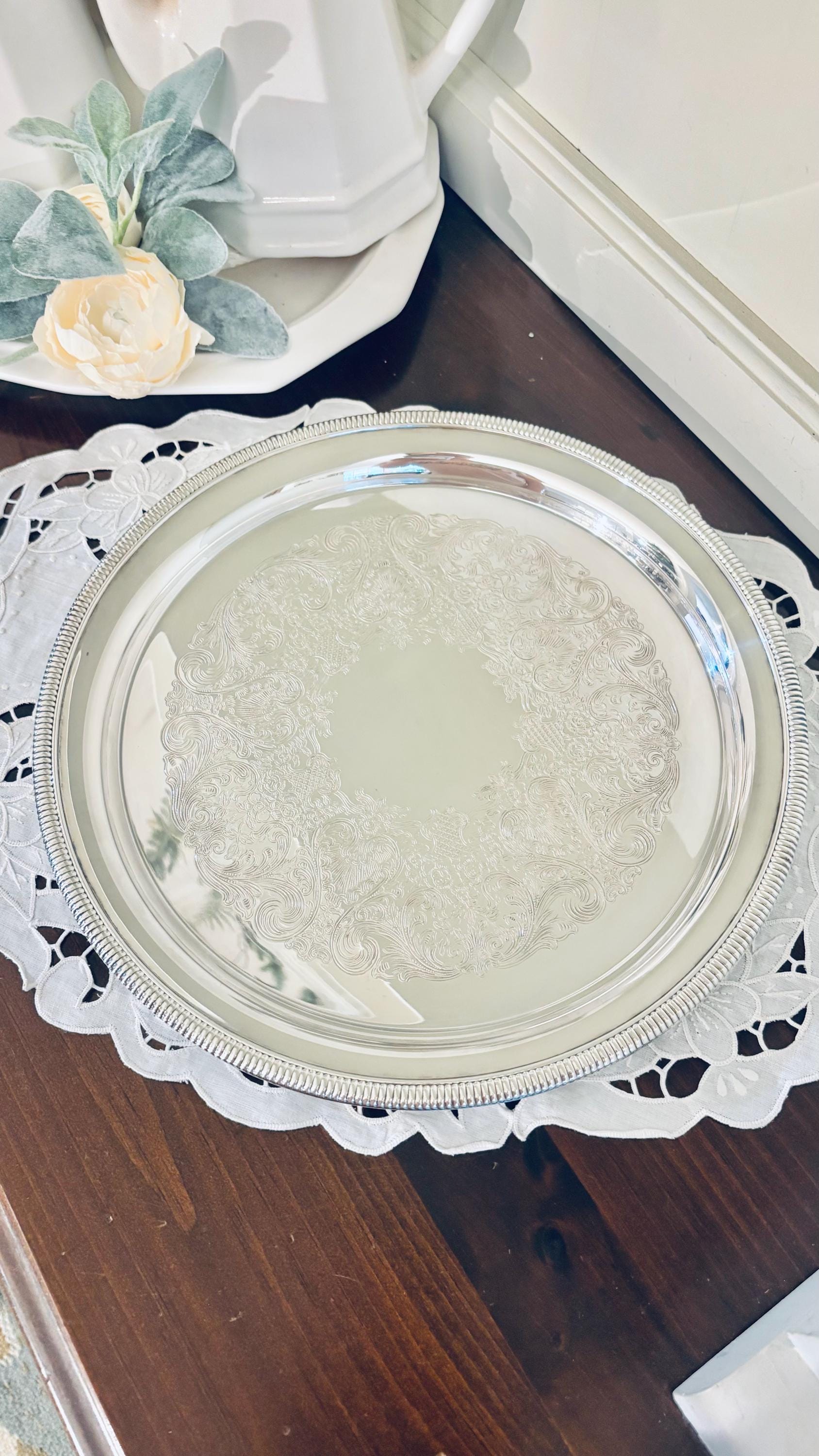 Oneida Usa Silver Platter - Etsy