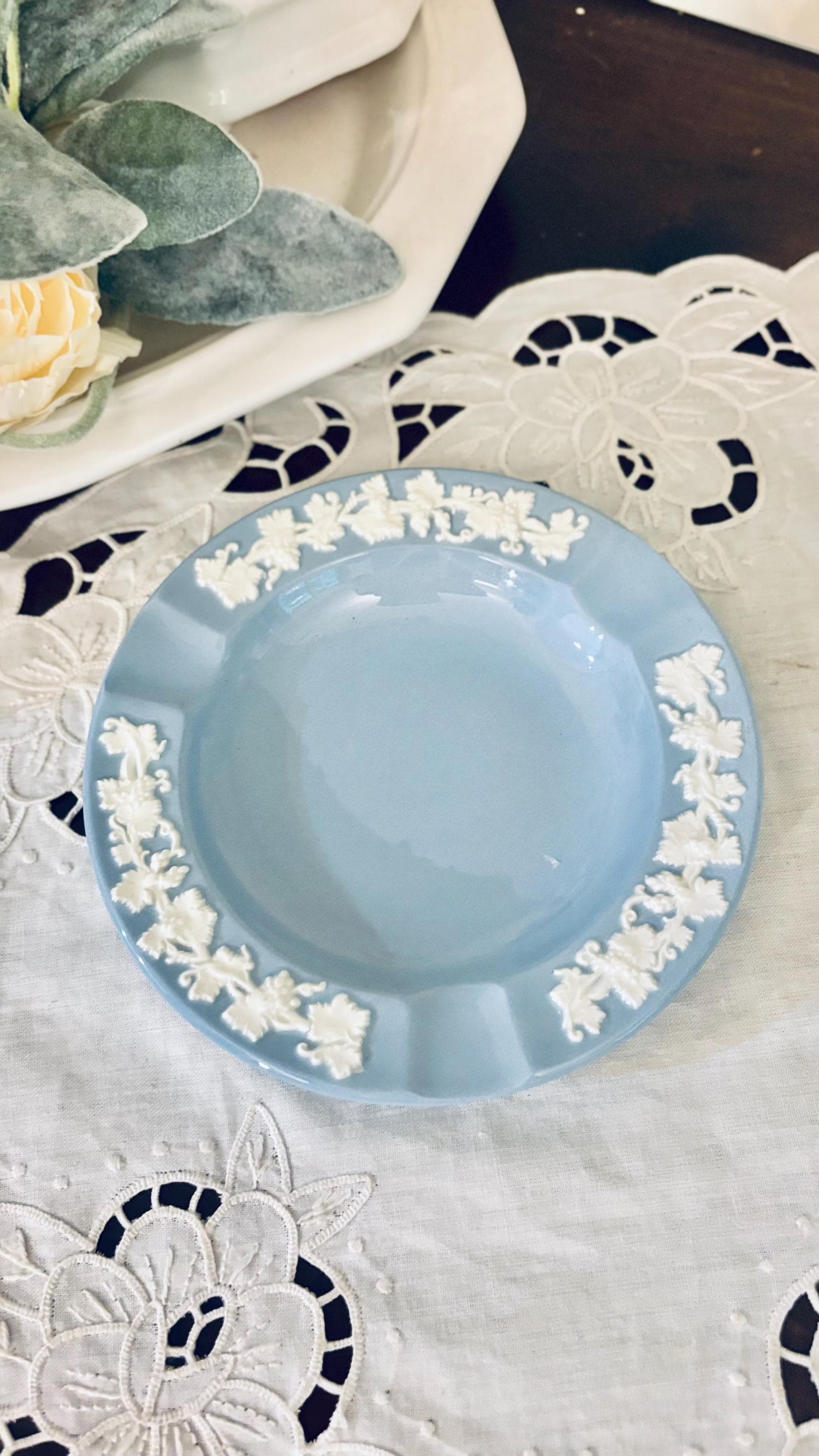 Vintage Blue Wedgwood Queensware - Etsy