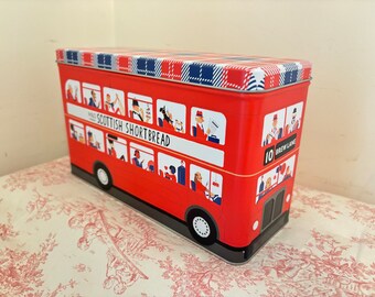 Marks And Spencer M&S Scottish Shortbread Selection Double Decker Bus Tin 10x6x4