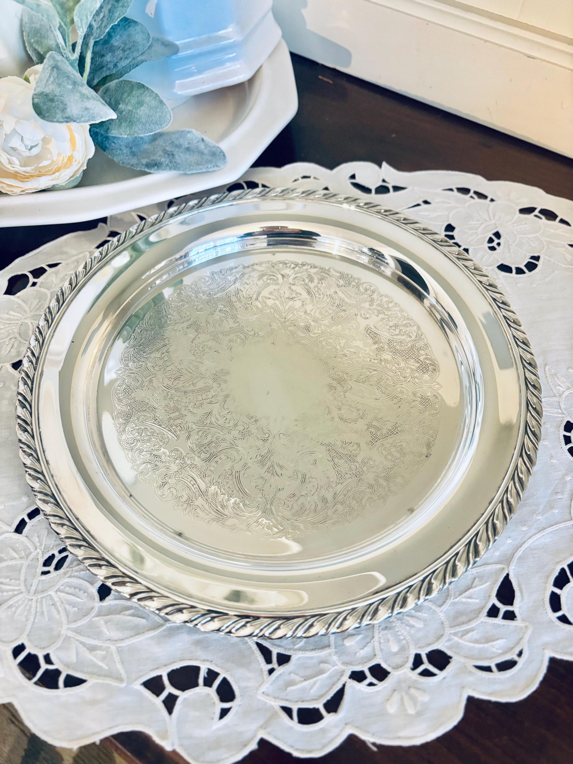 Oneida Usa Silver Platter - Etsy
