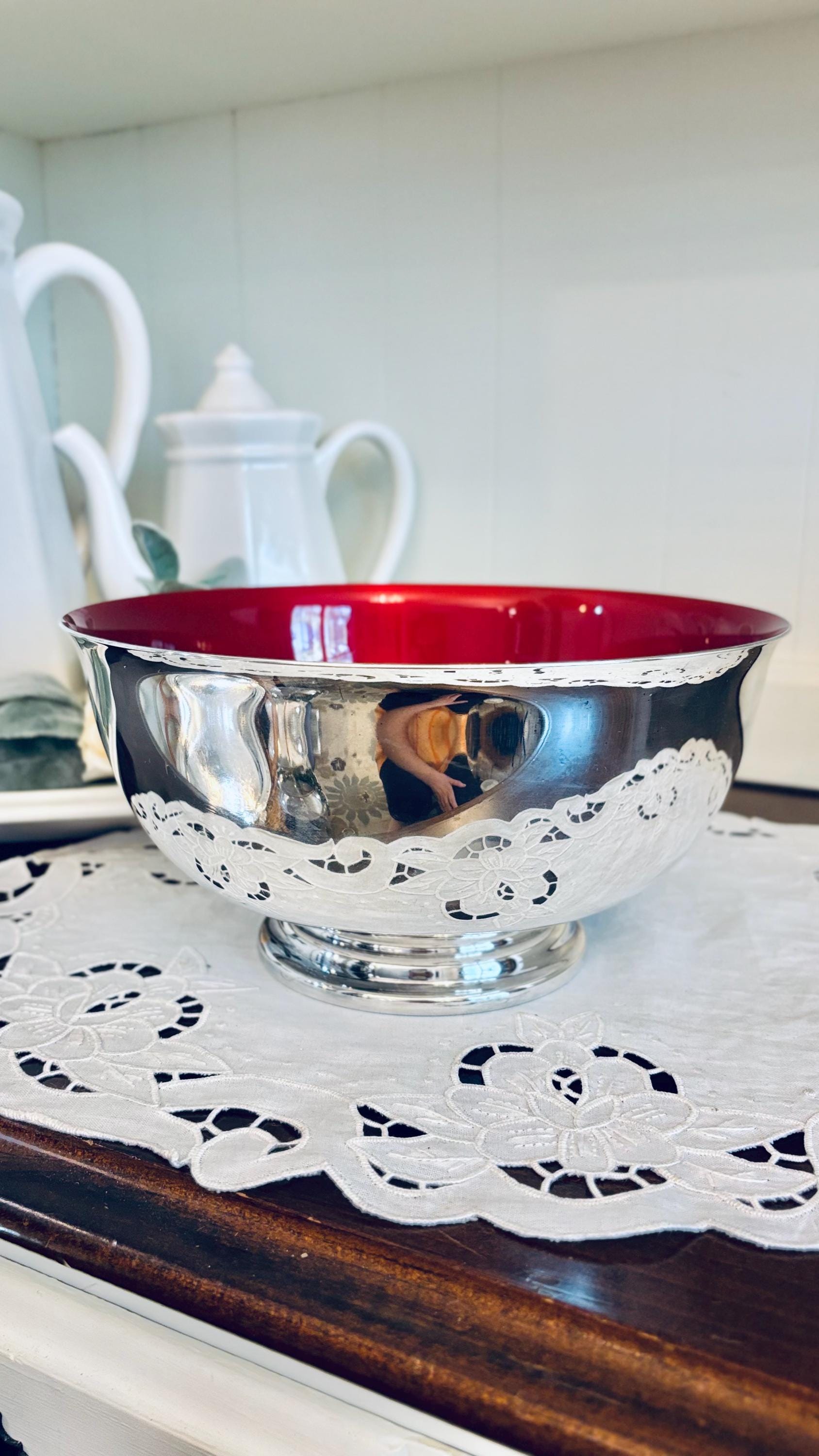 Reed Barton Red Bowl - Etsy