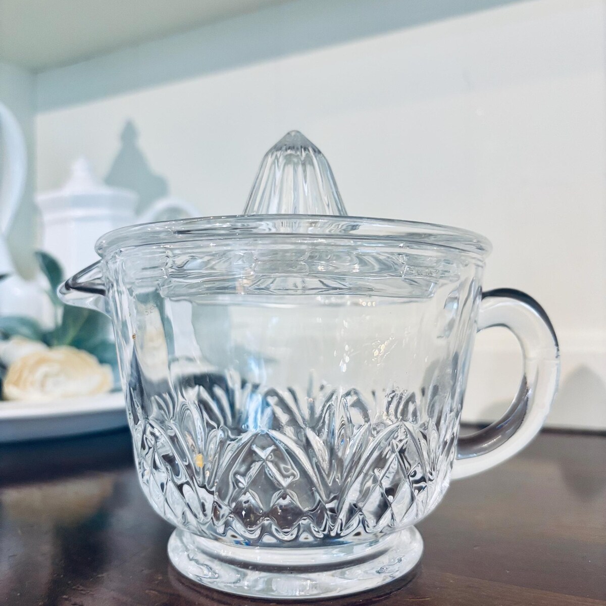 Godinger Lead Crystal Dublin 2pc Juice Reamer W Pitcher Juice Citrus Juicer - Etsy