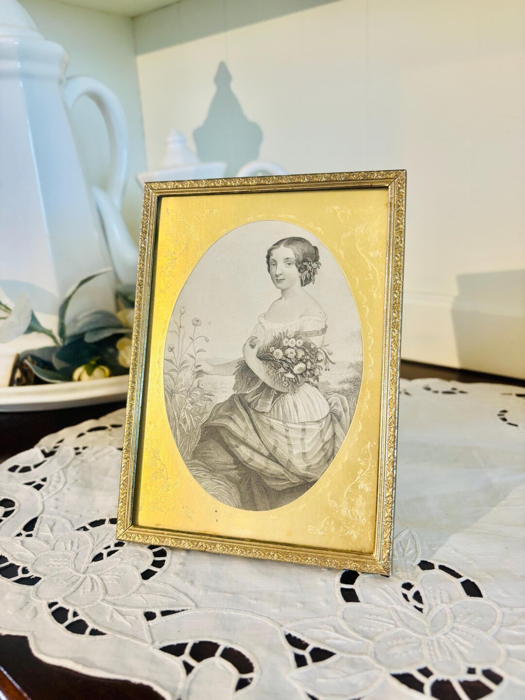 Vintage Ornate Gold Tone Oval Metal Picture Frame 7.25 X 5.25 - Etsy
