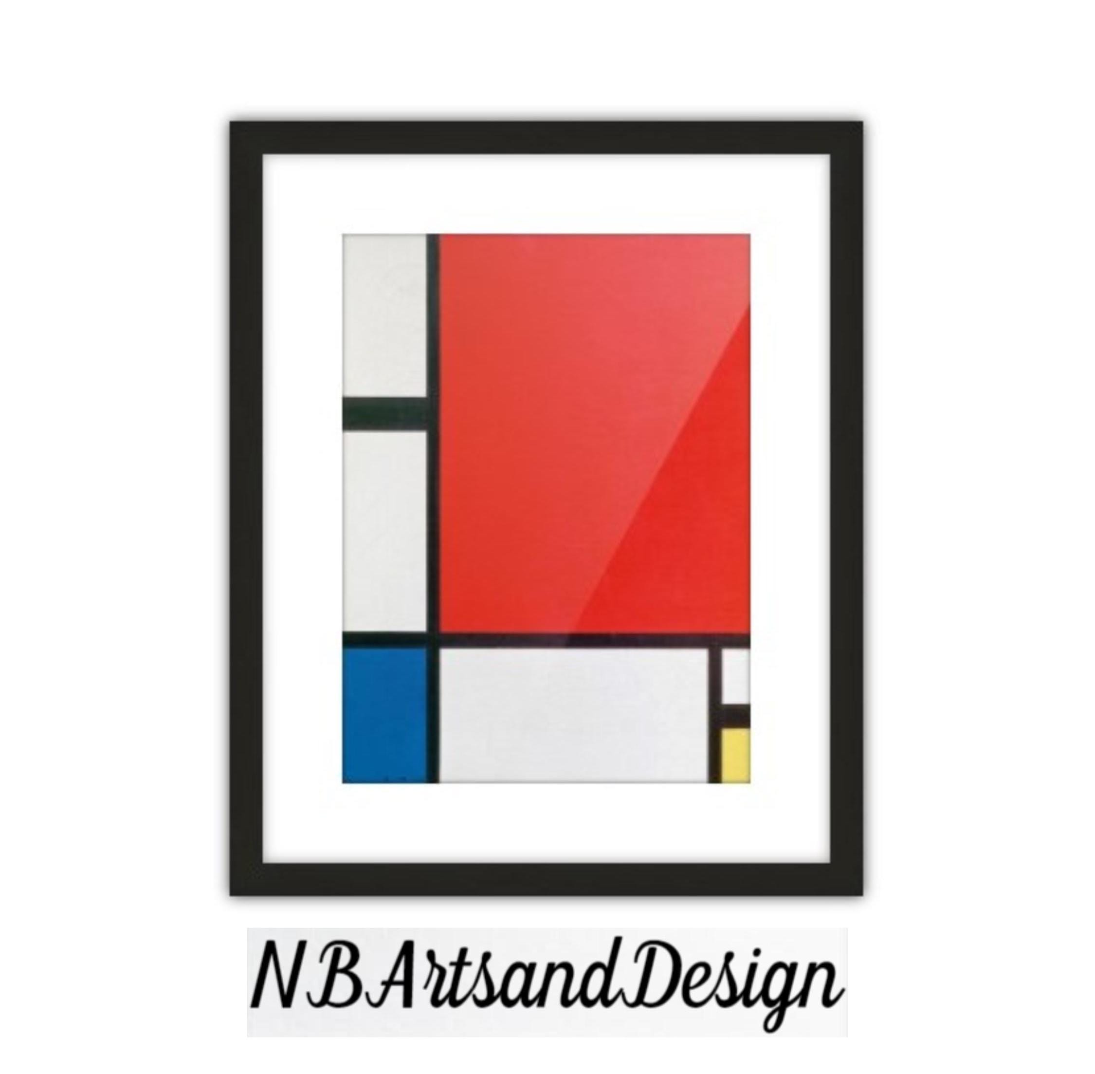 Red, Blue, and Yellow by Piet Mondrian | Digital Download | 300