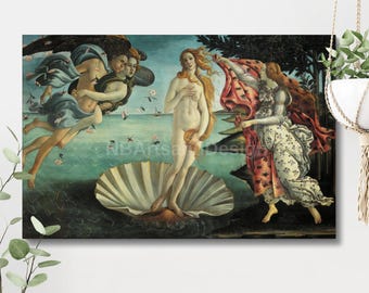 Birth of Venus by Sandro Botticelli| Stretched Canvas | 300 PPI