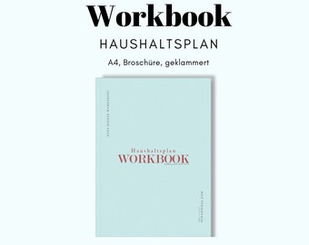 Workbook Haushaltsplan Flyladymethode A4 Broschüre
