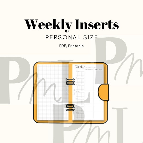 Weekly Inserts personal Size