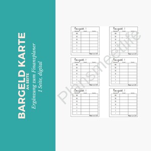 Anuncio de planificador financiero en tarjetas de plantilla de efectivo 2023