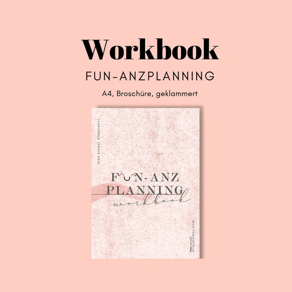 Workbook FUN-anzplanning Finanzplanung Familienfinanzen A4 Broschüre
