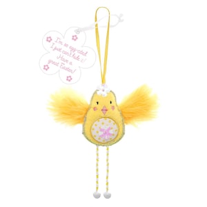 I"m so egg-cited, I just can't hide it... Easter Chick Decoration