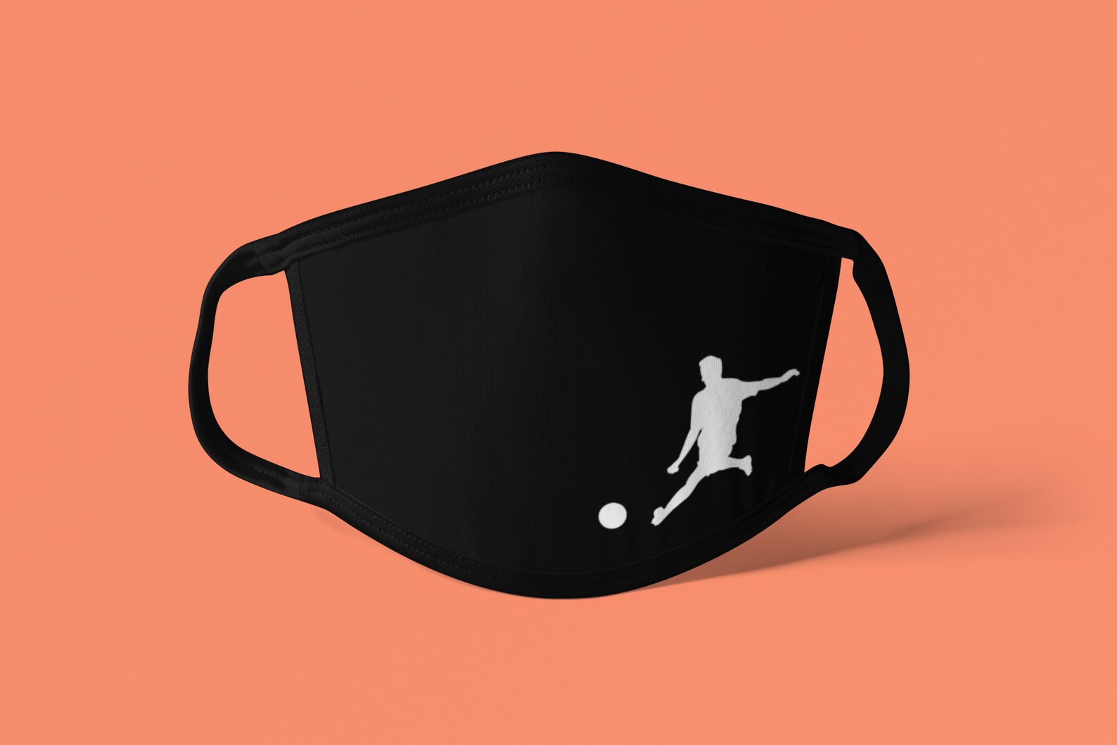 Player Face Mask Soccer Face Mask Black Face Mask Etsy