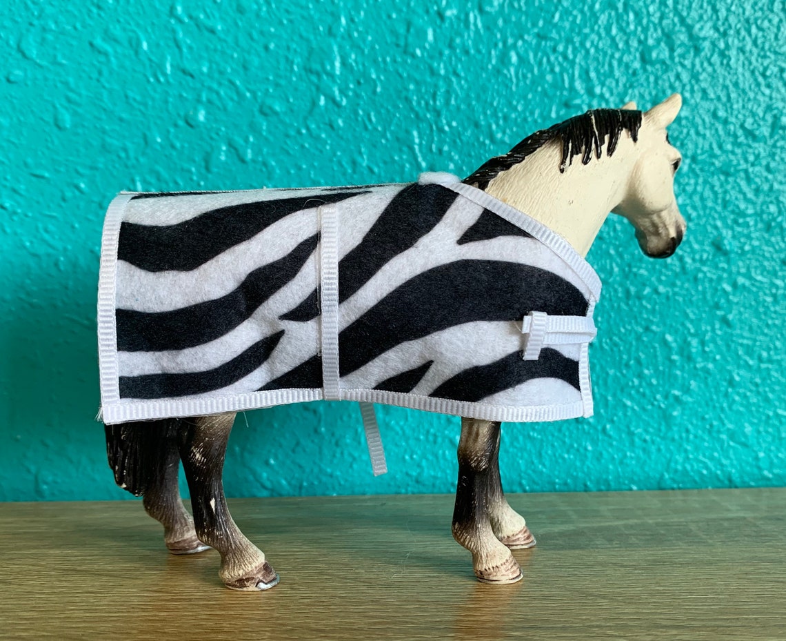 Schleich Zebra Print Horse Blanket Etsy
