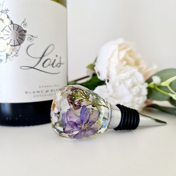 Flower Wine Stopper Etsy
