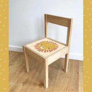 LION STICKER for Ikea LATT Children's Chair (Sticker only) - Stickers, Wall decals, Furniture sticker, Lion stickers, Playroom, Kids nursery