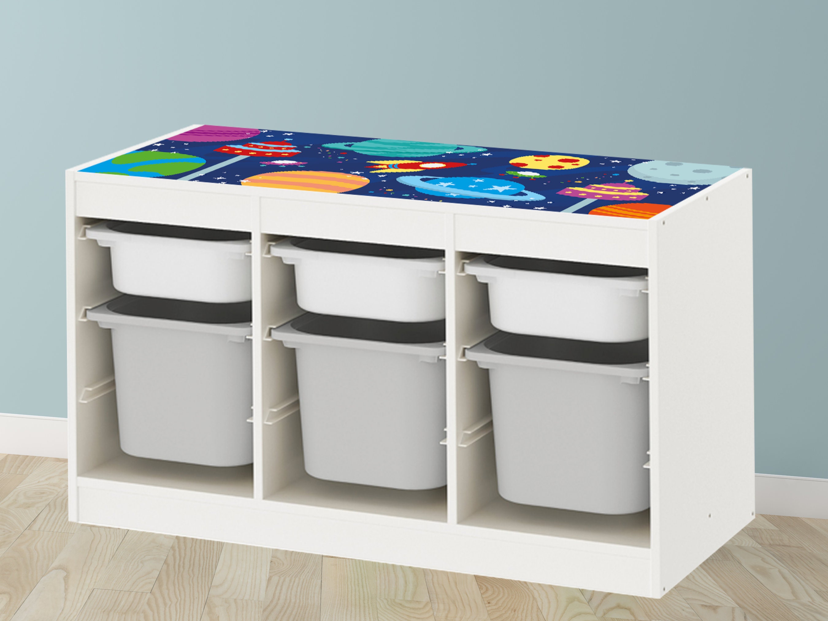 Space STICKER für Ikea TROFAST WHITE Aufkleber Aufkleber | Etsy